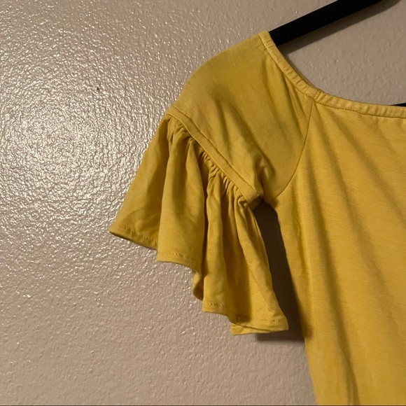 NWT LOVERS + FRIENDS Tiger Lily Mini Dress Yellow - Picture 4 of 7